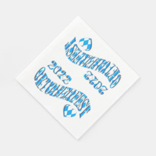Serviette En Papier Bayern German Beer Festival Logo Oktoberfest 2022