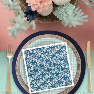 Serviette En Papier Beach Baby à bord Baby shower Motif de corail