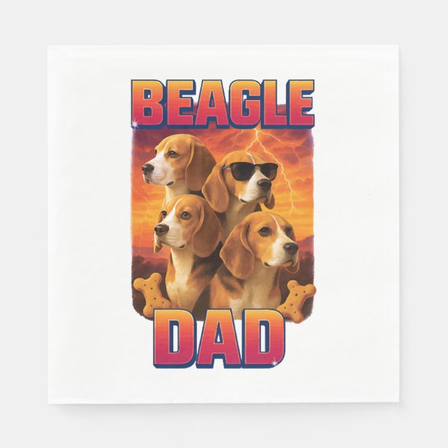Serviette En Papier Beagle (Devant)