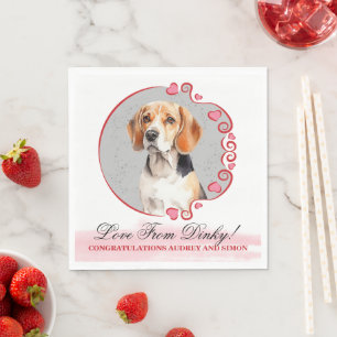 Serviette En Papier Beagle Chien Animaux Mariages Napkins Avec Chiens 