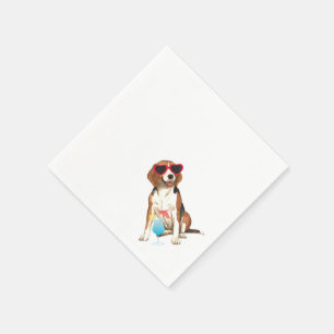 Serviette En Papier Beagle d'été