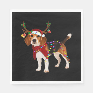 Serviette En Papier beagle dog christmas Classic T-Shirt