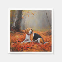 Beagle en automne Leaves automne Inspire
