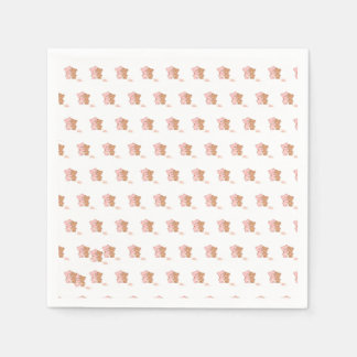 Serviette En Papier Bear Hug Napkin – A Cozy Touch for Sweet Moments