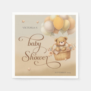 Serviette En Papier Bear wait bébé douche Papier Napkin
