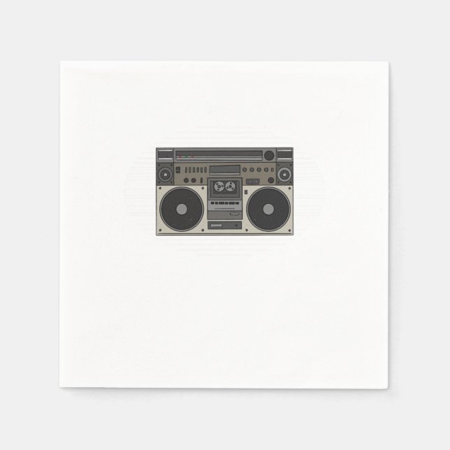 Serviette En Papier Beatbox Music Sound DJ Beatboxing Rap Hiphop Cadea (Devant)