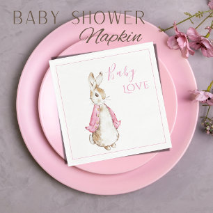 Serviette En Papier Beatrix Potter Peter Rabbit Baby shower rose