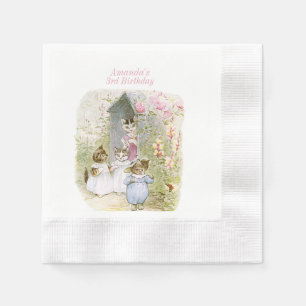 Serviette En Papier Beatrix Potter Tom Kitten, Mittens et Moppet