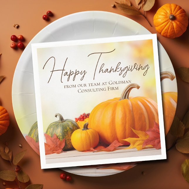 Serviette En Papier Beau Bon thanksgiving Personnalisable Partie (Créateur téléchargé)
