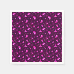 Serviette En Papier Beau motif papillon rose