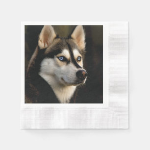 Serviette En Papier Beau Oreiller Husky Lrow