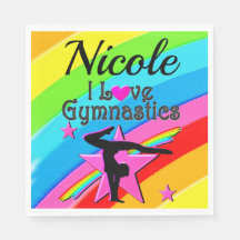 BEAU PERSONNALISÉ J'AIME GYMNASTICS DESIGN