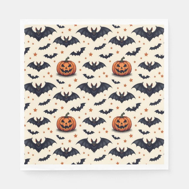 Serviette En Papier Beaucoup de chauves-souris (Devant)