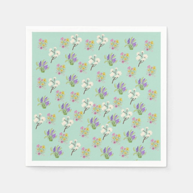 Serviette En Papier Beautiful paper napkins (Devant)