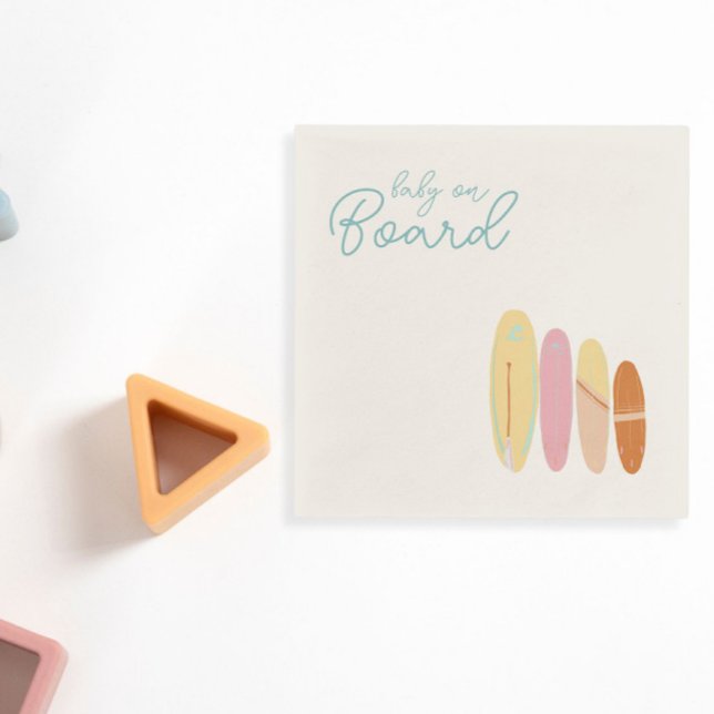 Serviette En Papier Bébé à bord Baby shower Ocean Thème (Créateur téléchargé)