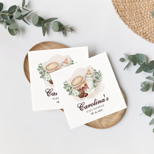 Serviette En Papier Bébé brasse de la verdure Baby shower café
