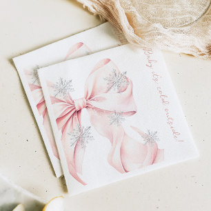 Serviette En Papier Bébé C'est froid dehors Baby shower de la cave ros