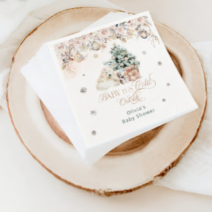 Serviette En Papier Bébé c'est froid dehors Baby shower d'ours fille r