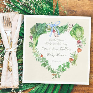 Serviette En Papier Bébé Cultivé Localement Sur Le Chemin Baby shower