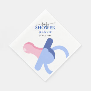 Serviette En Papier BÉBÉ GARÇON BLUE BINKY BABY SHOWER serviettes