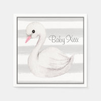 Bébé Genre Neutre Swan Gris Baby shower Script