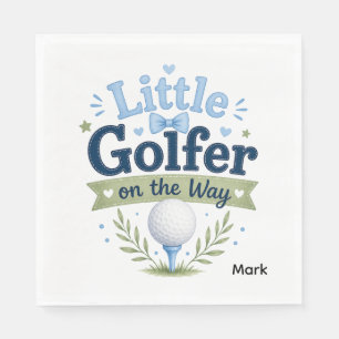 Serviette En Papier Bébé golf garçon balle de golf aquarelle