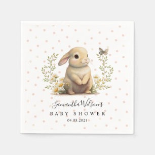 Serviette En Papier Bébé mignon lapin avec serviettes Baby shower Papi