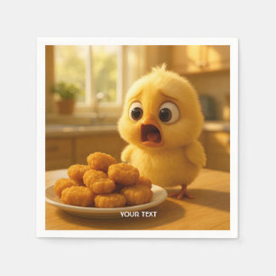 Serviette En Papier Bébé nuggets de poulet mignons de fantaisie