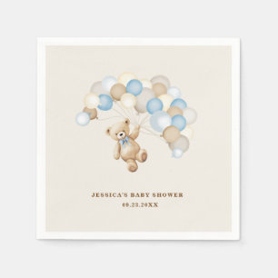 Serviette En Papier Bébé Ours en Peluche Shower pour Garçon
