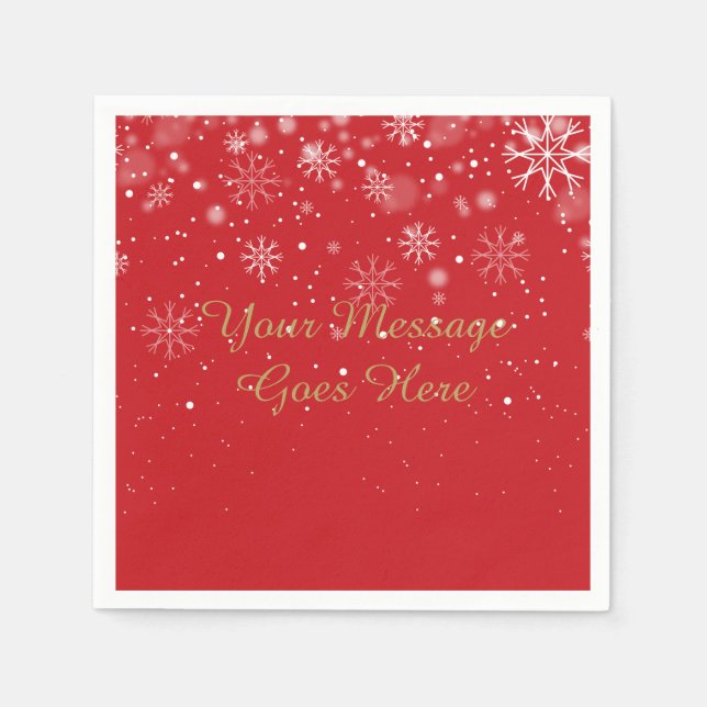 Serviette En Papier Bébé personnalisé Il fait froid dehors (Devant)