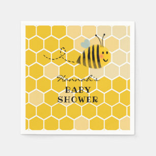 Serviette En Papier Bee Baby shower Napkin