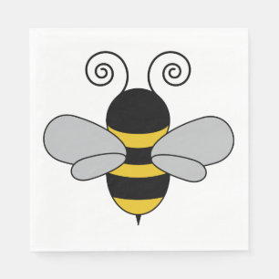 Serviette En Papier Bee Pop Art Cute Honeybee