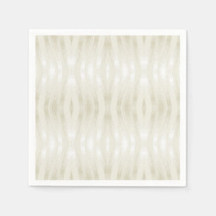 Serviette En Papier Beige clair noble texturé et blanc