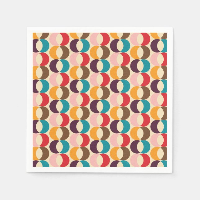 SERVIETTE EN PAPIER BEIGE DES FLÈCHES MOD (Devant)