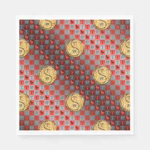 Serviette En Papier Bélier et Rabbit de feu