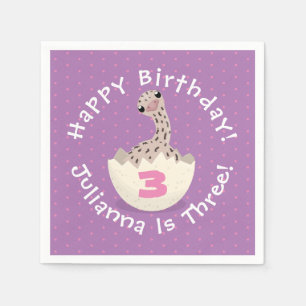 Serviette En Papier Belle autruche bébé en dessin animé d'oeuf