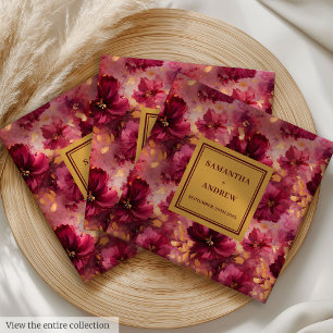 Serviette En Papier Belle Bourgogne Gold Mariage Dîner serviettes clie