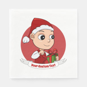Serviette En Papier Belle Caricature pour bébé de Noël serviettes