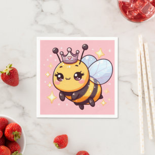 Serviette En Papier Belle Dessin de la Reine Bee