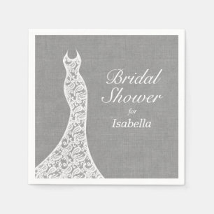 Serviette En Papier Belle Fête des mariées de lin Napkin
