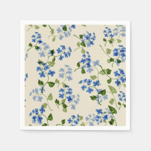 Serviette En Papier Belle florale sans couture motif oublier-me-pas bl