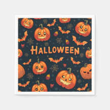 Belle Halloween Motif Party Napkin