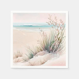 Serviette En Papier Belle plage pastel
