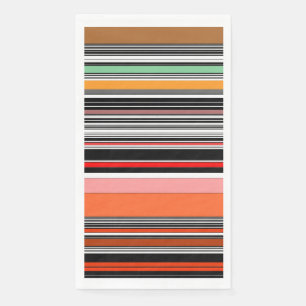 Serviette En Papier Belles rayures colorées