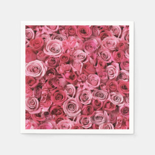 Serviette En Papier Belles roses roses roses