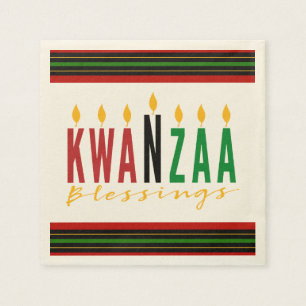 Serviette En Papier Bénédictions de Kwanzaa   Kinara