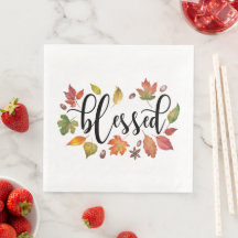 Béni En Calligraphie Noire Et Feuilles D'Automne