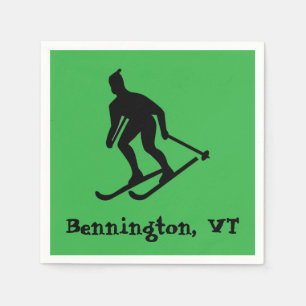 Serviette En Papier Bennington, VT - Ville de ski de Green Mountain