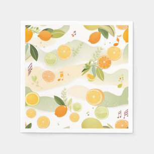 Serviette En Papier Berceuse en Citrus Grove Baby shower Papier servie