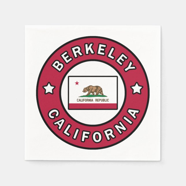 Serviette En Papier Berkeley Californie (Devant)